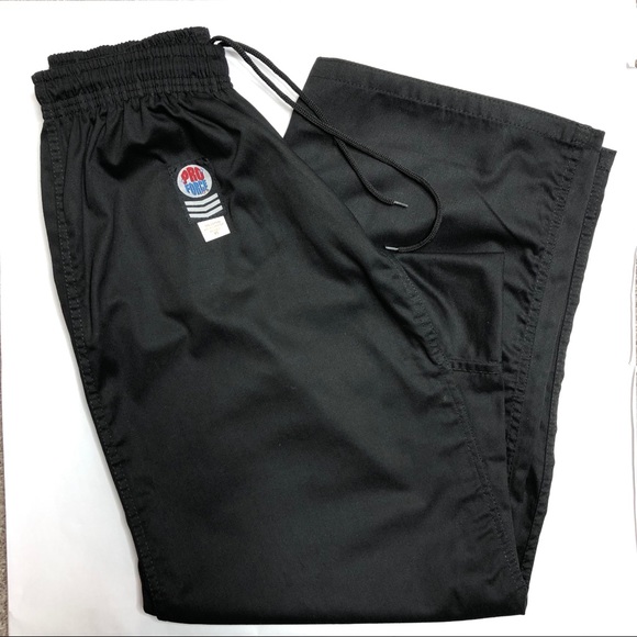 Pro Force Taekwondo Light Weight Black Gi Pants #5 - Picture 1 of 7